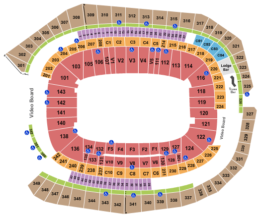 Breakdown Of The U.S. Bank Stadium Seating Chart